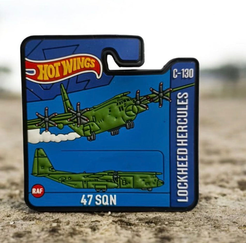 Herc C130 Hotwings Patch (Purple text)