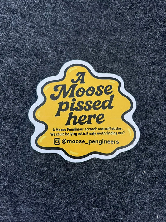 Moose Mess Zap Sticker