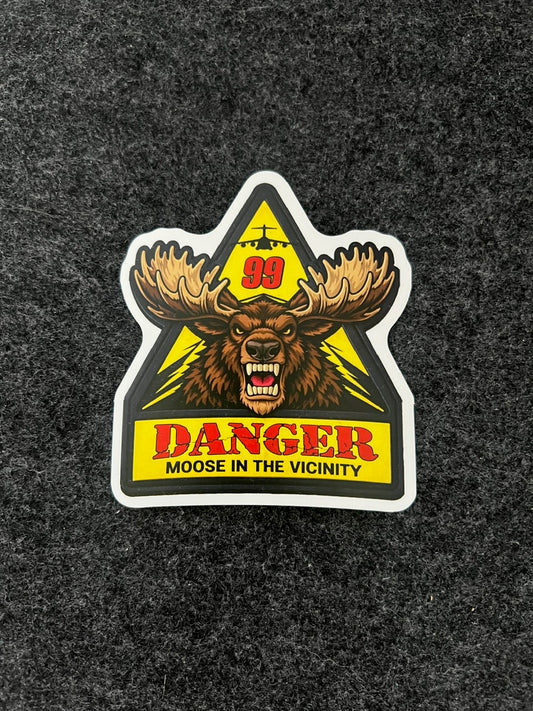 Danger Moose Sticker