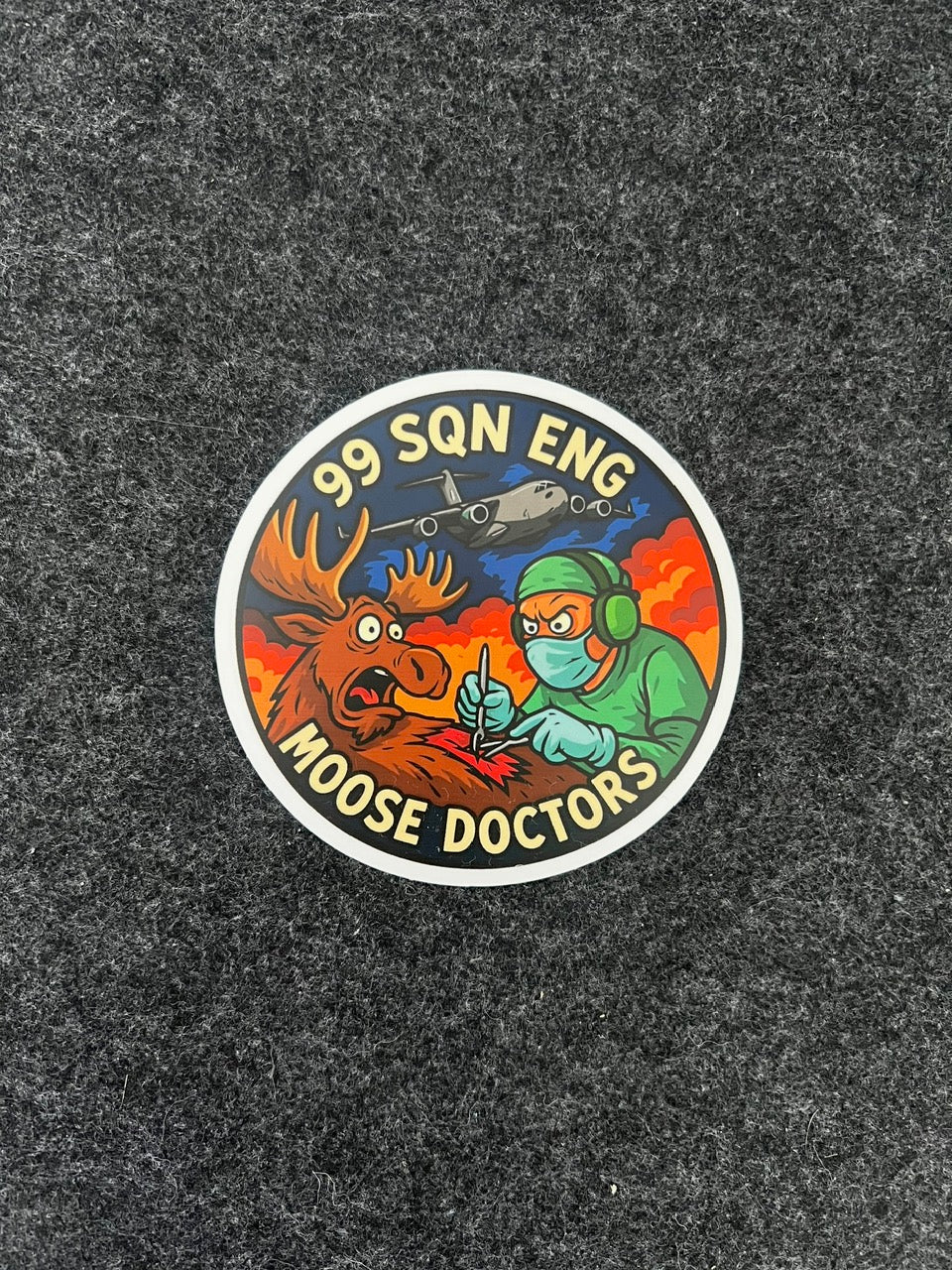 Moose Doctor Sticker
