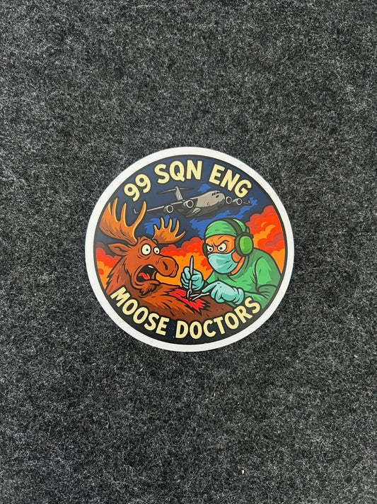 Moose Doctor Sticker