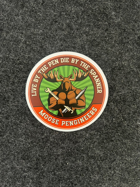 Moose Penginner Sticker
