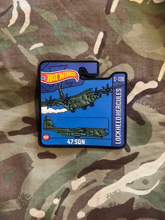 Herc C130 Hotwings Patch (Purple text)